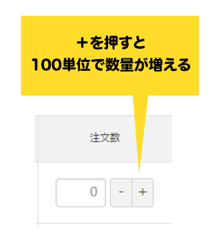 カート投入ボタンの数量の制御